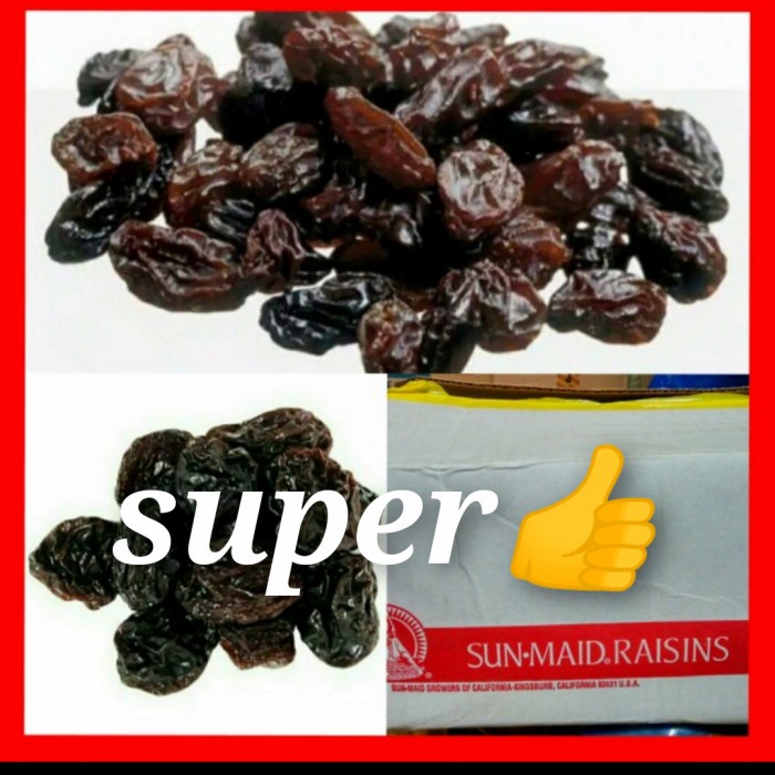 

✨COD✨ kismis sun maid, raisins sunmaid repack 1kg - kardus