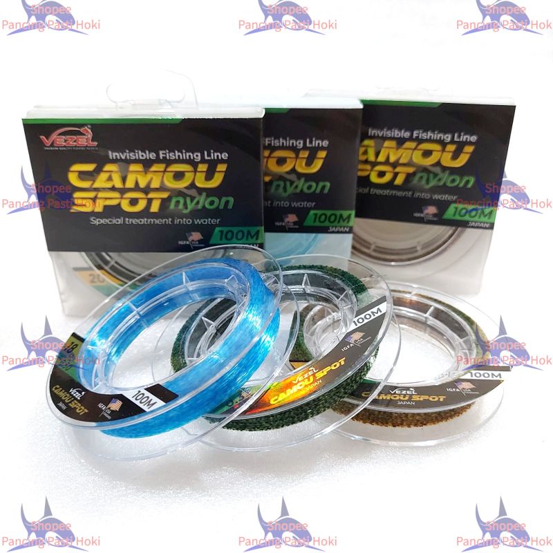 Senar vezel camou spot nylon 100m