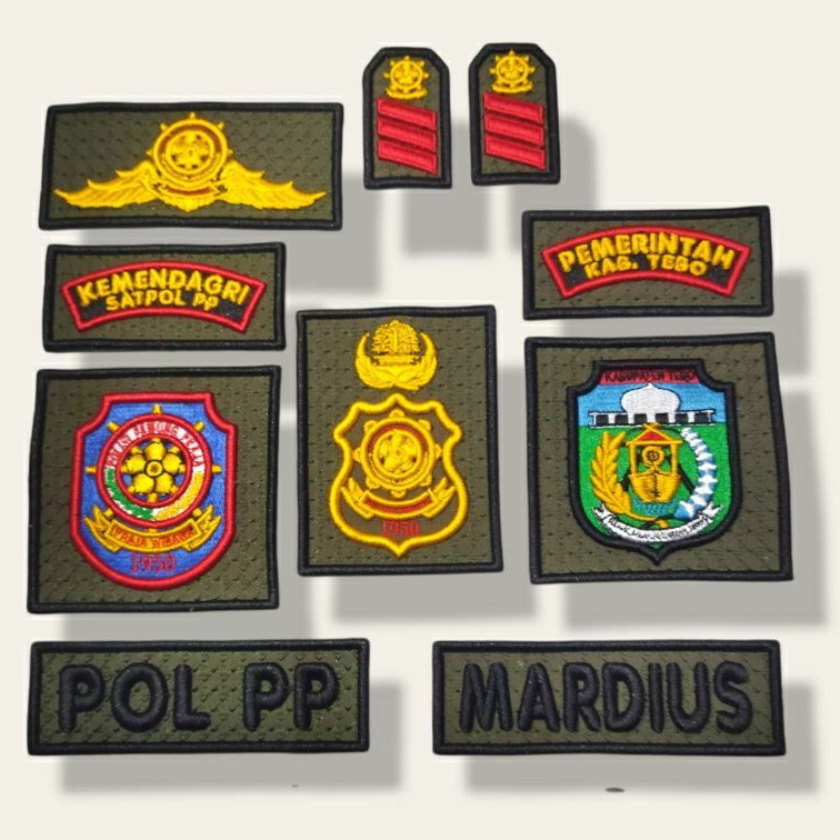 BORDIR TIMBUL POL PP MOTIF DASAR LUSTER ATRIBUT PDL POLPP