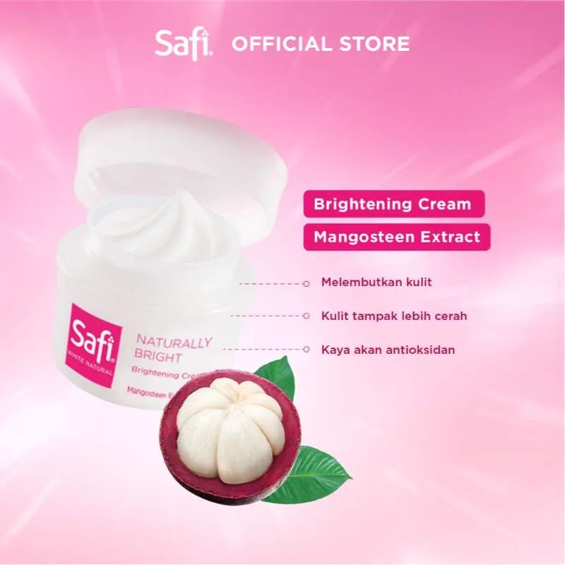 SAFI WHITE NATURAL BRIGHTENING CREAM MANGOSTEEN EXTRACT 45GR