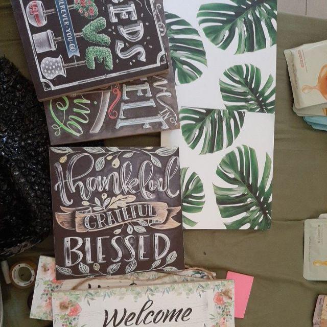 Hiasan Dinding Poster Kayu Rumah Kamar Cafe Bahan MDF Ukuran 20x20cm