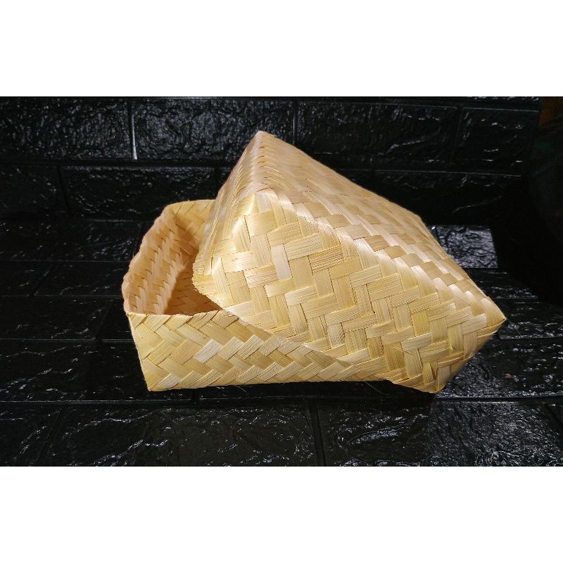 Toko Grosir Besek Bambu Natural Premium Quality Ukuran 20x20 Sepang (wadah&tutup) MyY9DO0snYkX6go