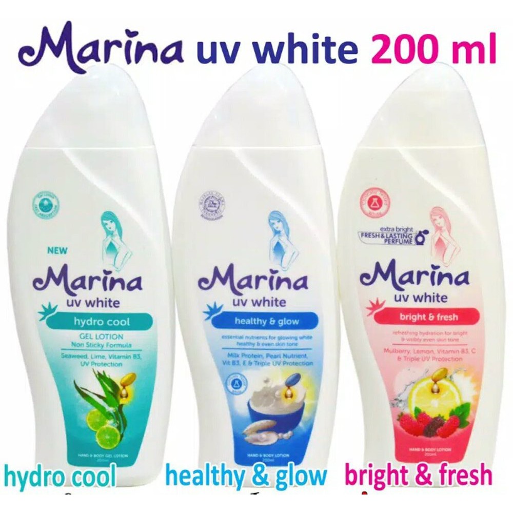 Marina Hand Body Lotion UV White 460 ml || Marina hand body lotion || hand body lotion || pelembab kulit || pemutih kulit