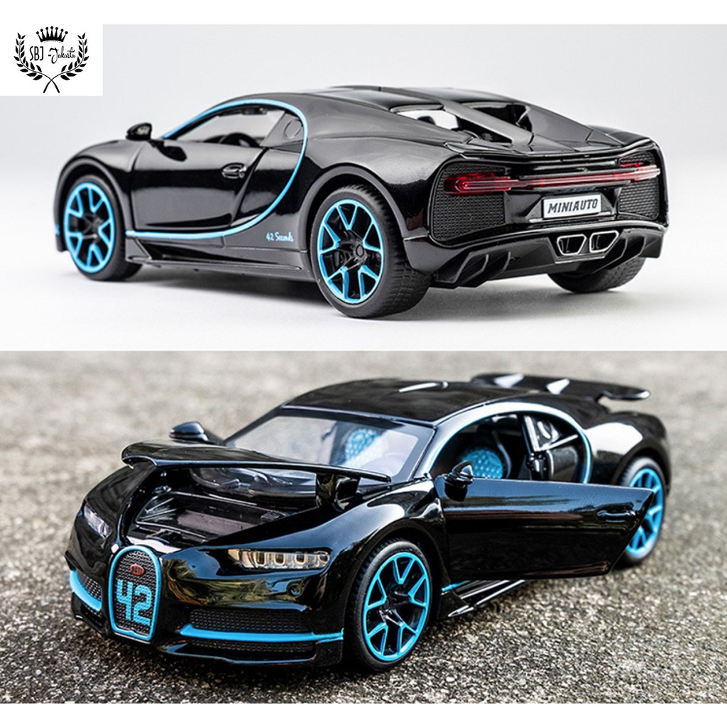 Diecast Miniauto Original Mobil BUGATTI CHIRON Metal Collection 1:32