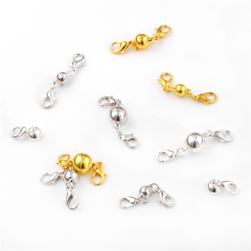 5pcs Kait Lobster Magnetik Untuk Kalung / Gelang