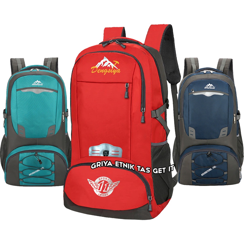 Keril Gunung 60Liter Ransel Jumbo Hiking Camping Carrier 60 Liter