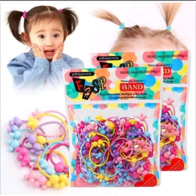 Ikat rambut anak lucu 25psc