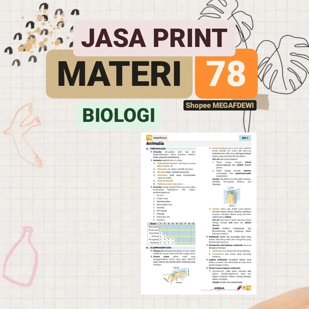 (1SISI) JASA PRINT MATERI78 BIOLOGI