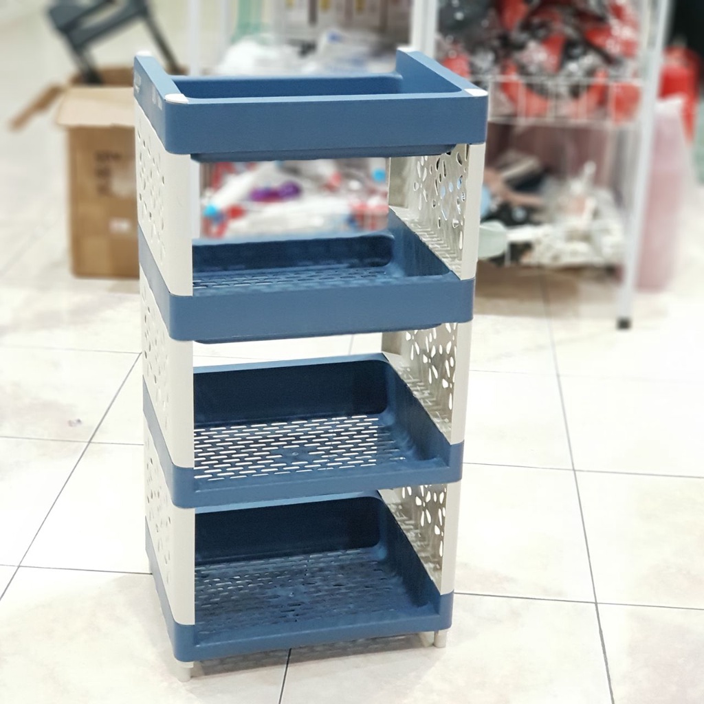 RAK YOYO 4 SUSUN/RAK PLASTIK 4 TINGKAT TEMPAT MULTIFUNGSI SERBAGUNA TANPA RODA