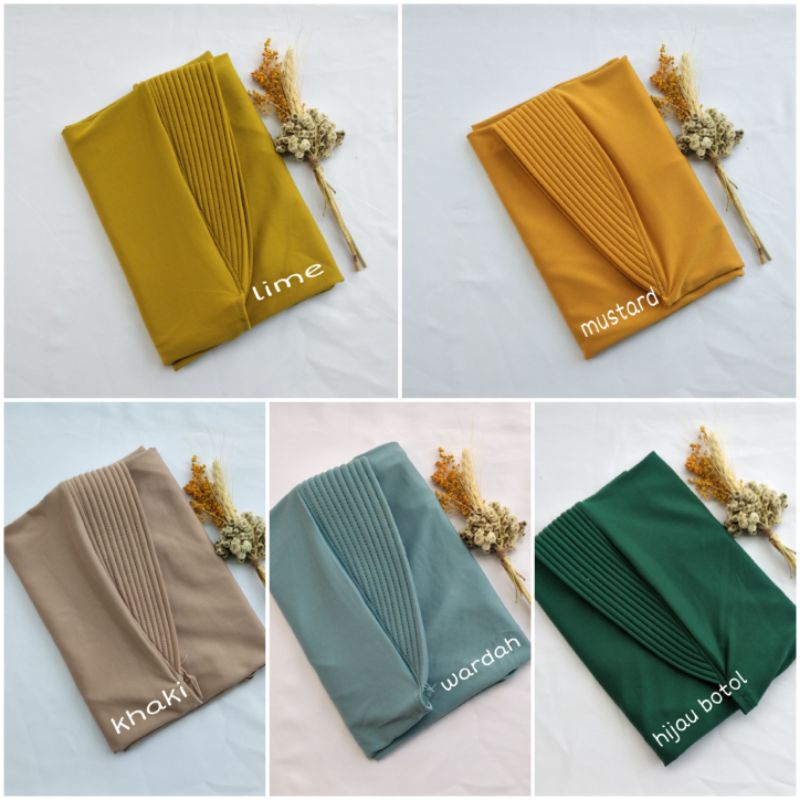 Hijab Bergo Spandek Jersey Menutup Dada/Hijab Instan Bergo Hamidah/Hijab Sport-5