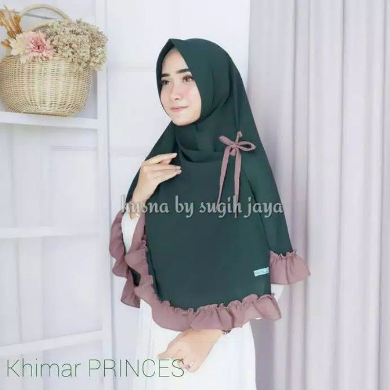 Khimar Kikis Kombinasi / Khimar Kikis 2 Warna / Khimar Syari Rempel-5