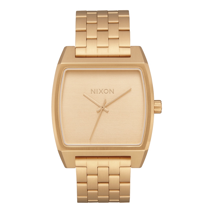 [ORIGINAL] Nixon Time Tracker All Gold A1245502 Jam Tangan Pria Rantai Gold Mewah Garansi Resmi