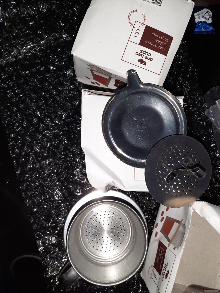 Toso Black Long Cam Sekrup Vietnam Drip Coffee Maker Saringan Kopi Coffee Drip