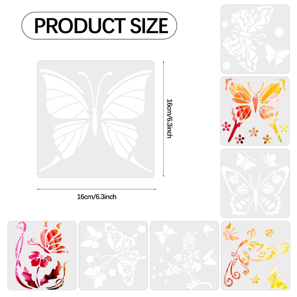 Solighter Layering Stensil Kertas Kartu Embos DIY Craft Album Dekoratif PaintingTemplate