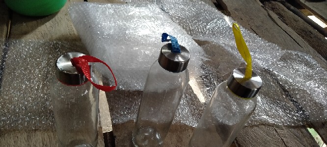 Botol Minum Kaca / Ukuran 500ml / Round Bottle / Besar