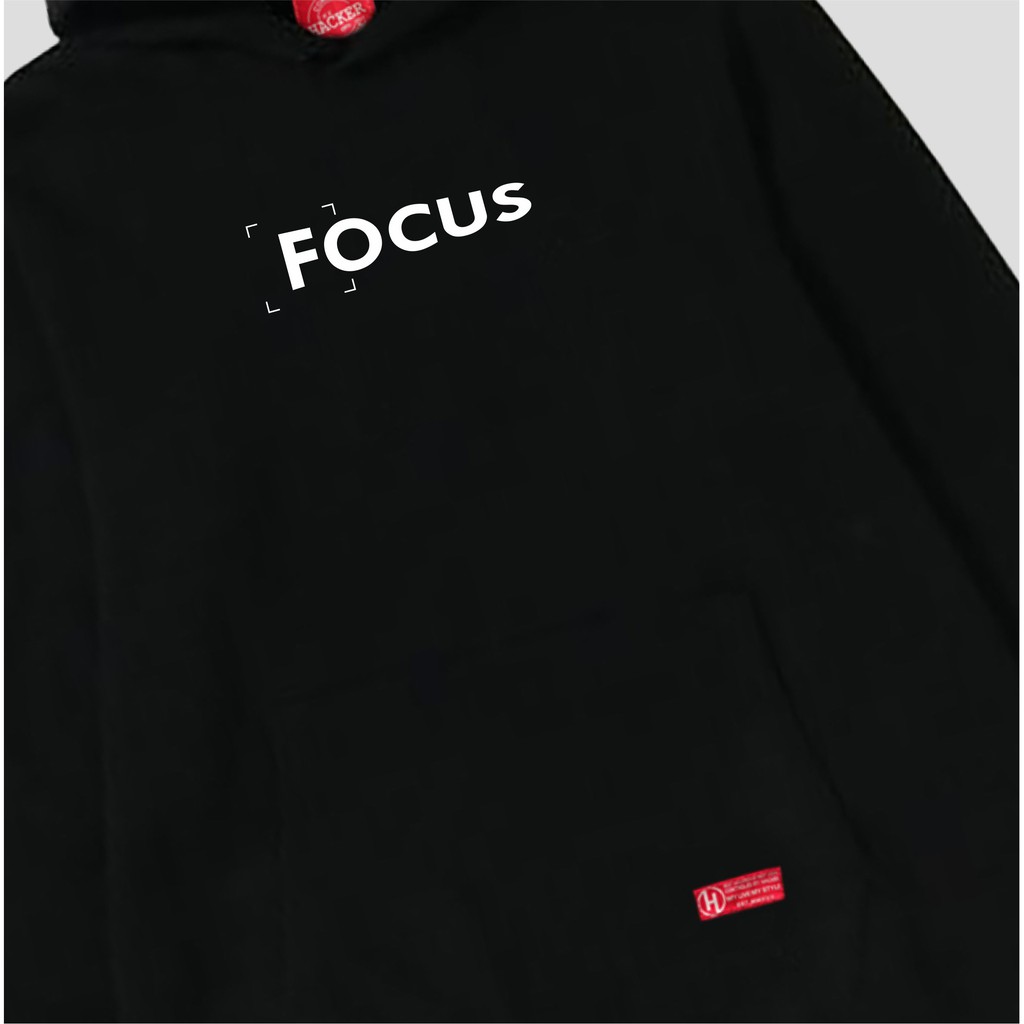 Sweater hoodie pria - FOCUS  - sweater murah - sweater kekinian HCKR x PANDAWA HOODIE