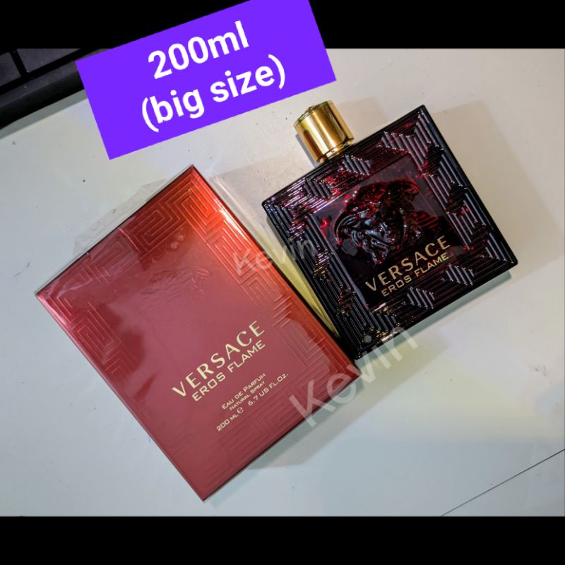 Preloved Versace Eros Flame 200ml EDP Original Parfum Perfume 200 ml Not Edt