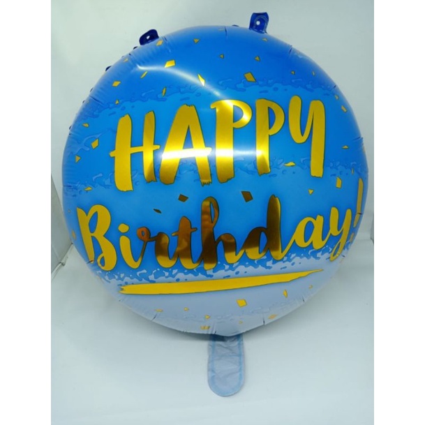 Balon foil bulat happy birthday (BARU)
