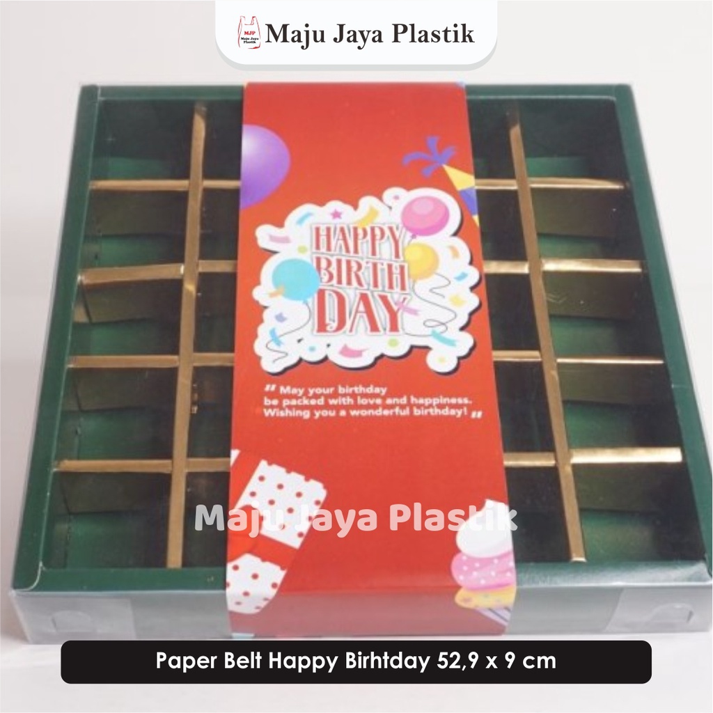 

Paper Belt Sleeve Ulang Tahun Happy Birthday Thank You Idul Fitri 54x9 Ramadan Natal Imlek Idul Adha