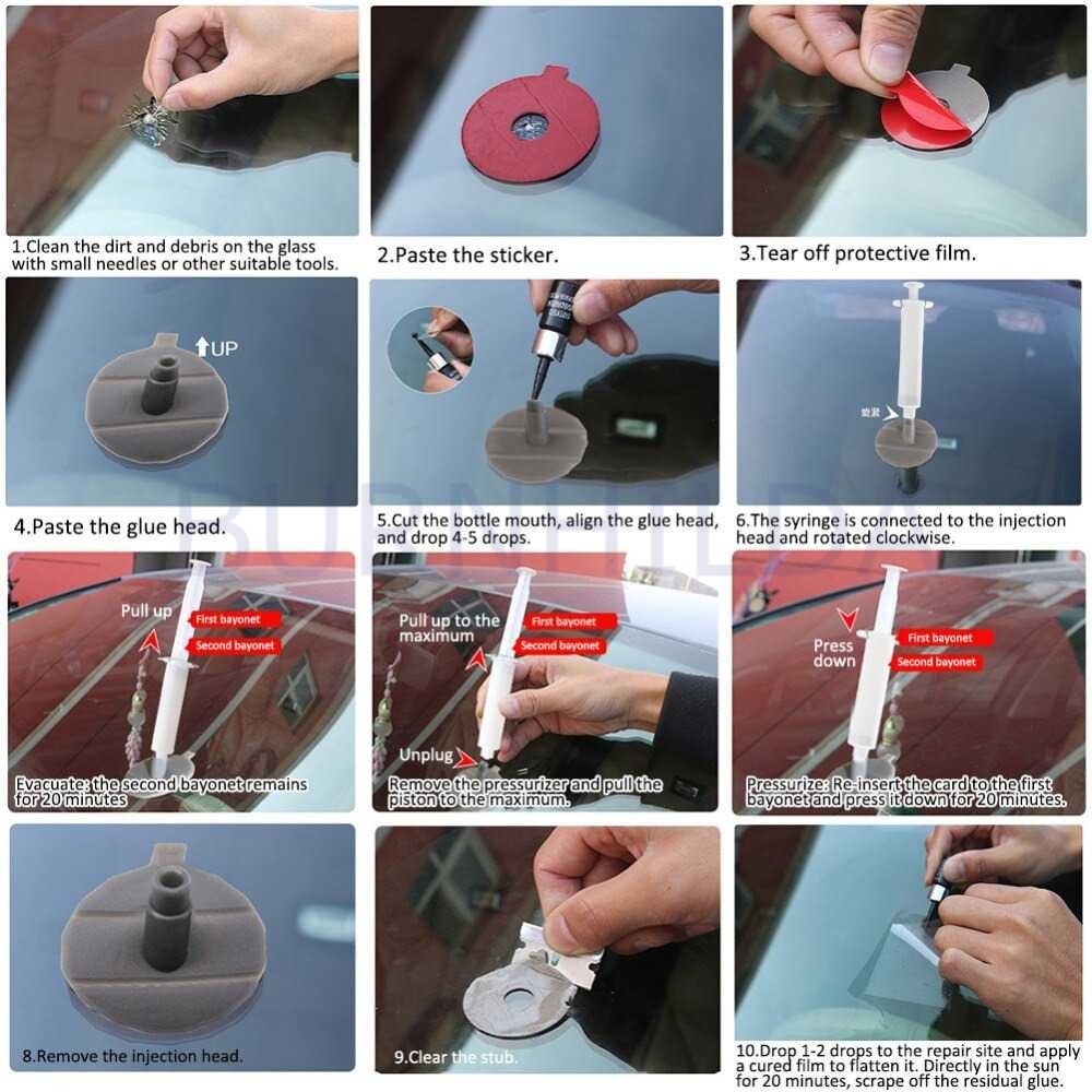 Alat Reparasi Kaca Mobil Gores Car Repair Tool Kit accesoris motor mobil burnhilda