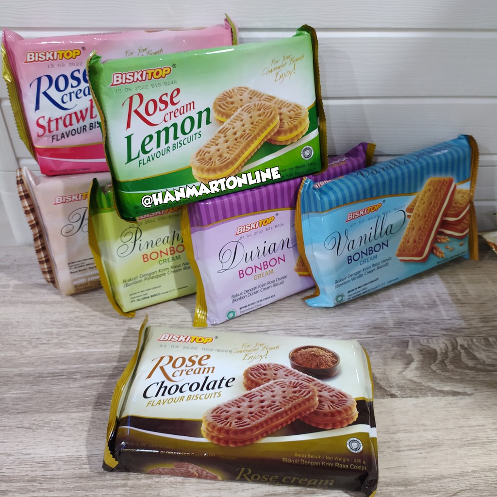 

Camilan BON BON SUPER CREAM 200g/ Biskitop - Biskuit Hajatan