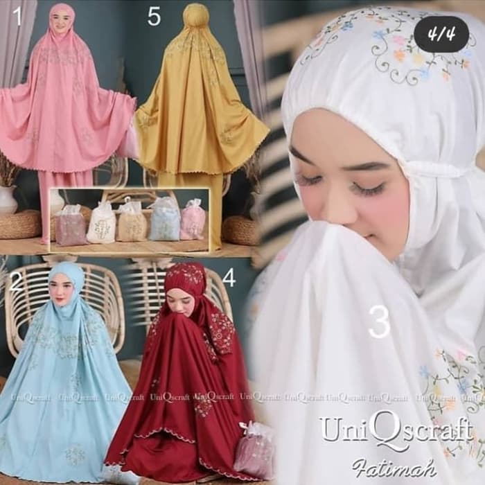 TERLARIS MUKENA UNIQSCRAFT-MEKENA DEWASA-MUKENA BORDIR-MUKENA WANITA DEWASA