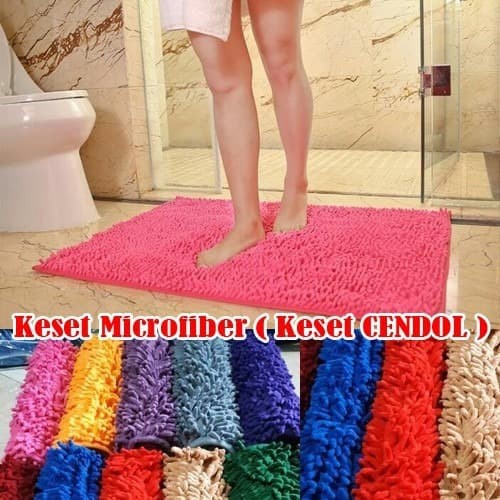 BELLA - KESET CENDOL MICROFIBER ANTI SLIP | FLOOR MAT DOFF MURAH 40 X 60