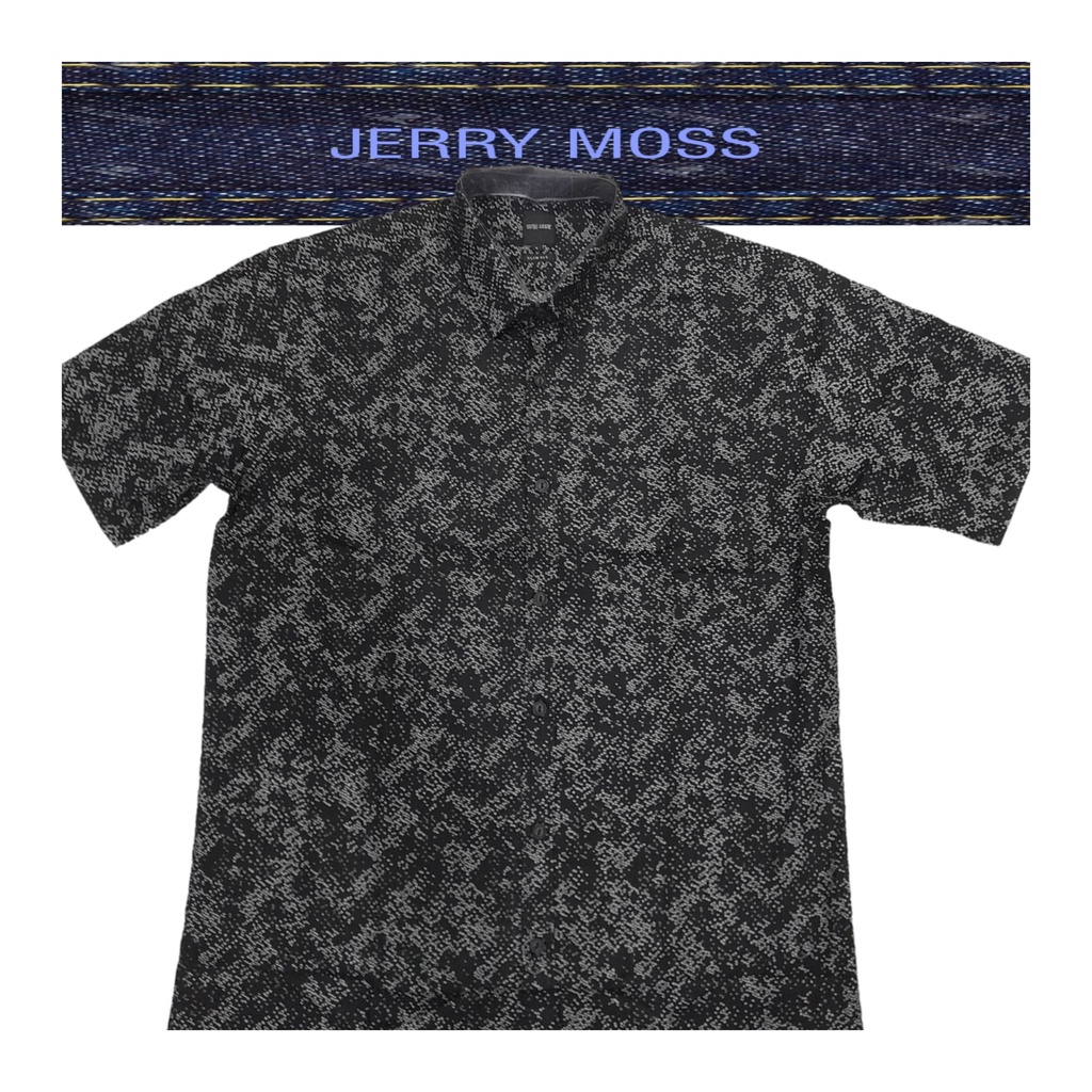 Kemeja Casual Pria Slim Fit Lengan Pendek Jerry Moss 873