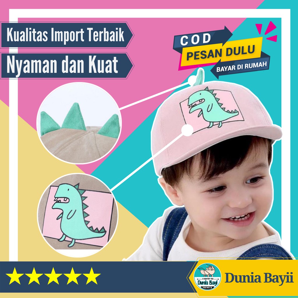 Topi Bucket Anak Bayi Laki laki Perempuan Cowok Import