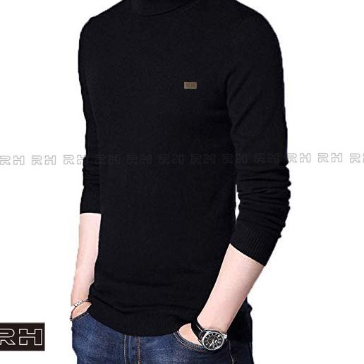 SALE✅Baju rajut kerah tinggi/sweater rajut turtleneck pria/switer turtle neck/switer kerah tinggi|SQ