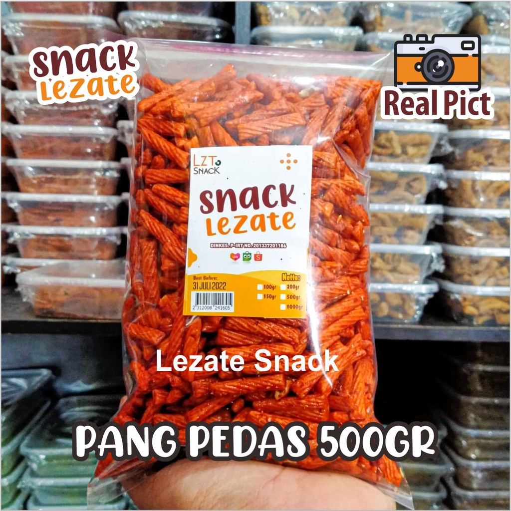 

Stik Pangpang Pedas 500gr Kiloan Murah Enak Renyah / Pang Pang Pedas / Phang Phang Kiloan Lezate Snack