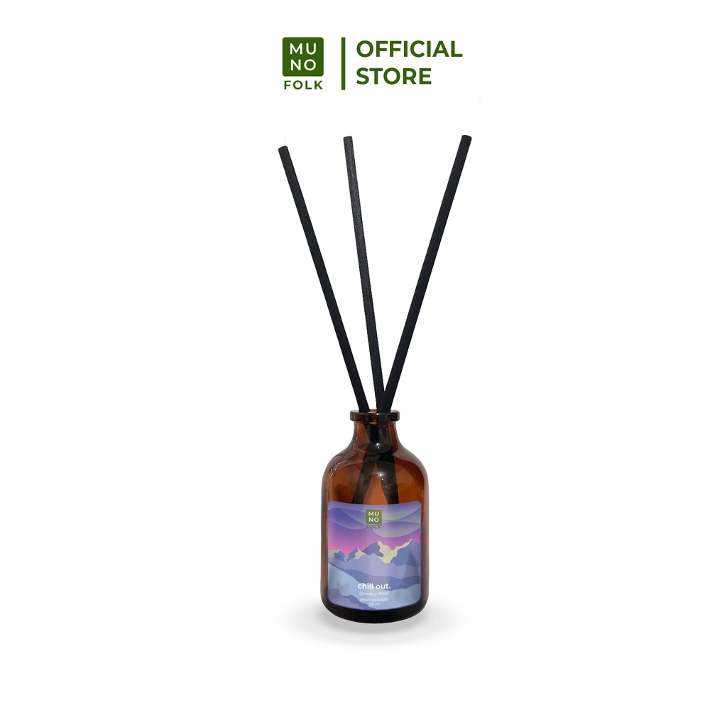 Muno Folk - 100ml Reed Diffuser Aromatherapy | Pewangi Pengharum Ruangan-Chill Out