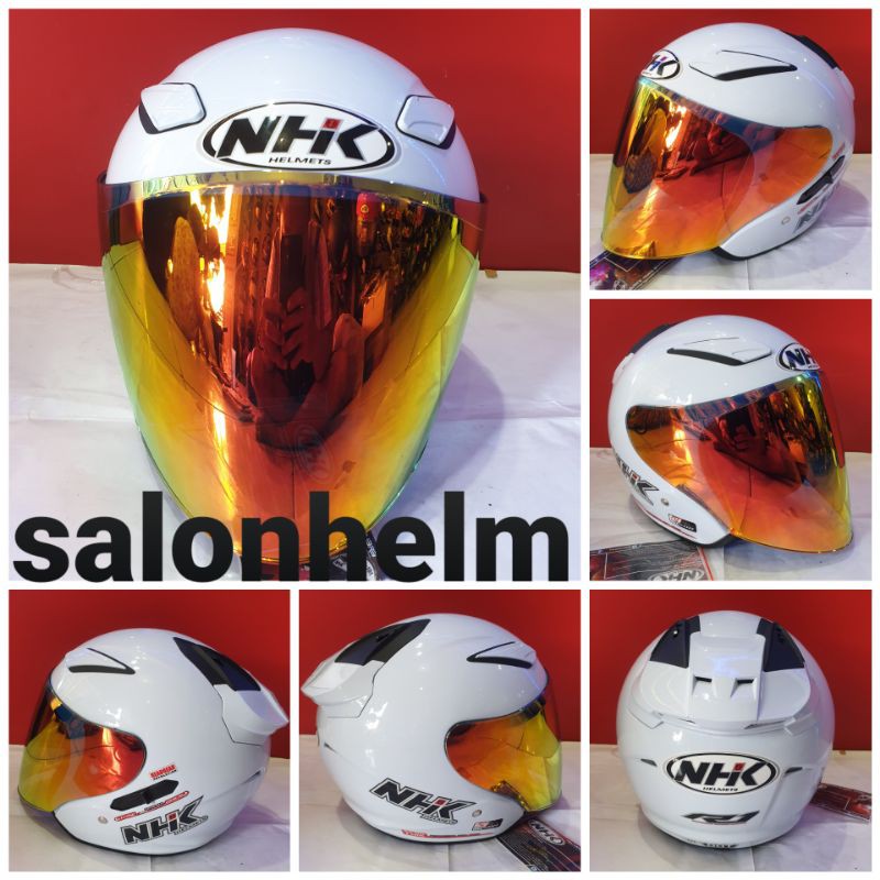 Helm NHK R1 Glossy Visor Flat Visor Iridium