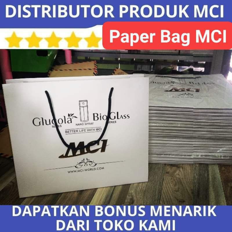 DISTRIBUTOE MCI-PAPER BAG MCI-Tas Mci Produk Mci Gelang Mci Kalung Mci Alat Bantu Mci