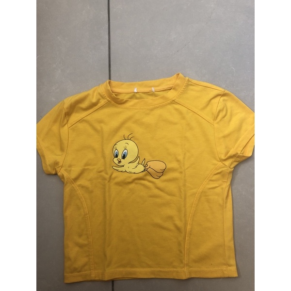 preloved crop top tweety y2k thrift