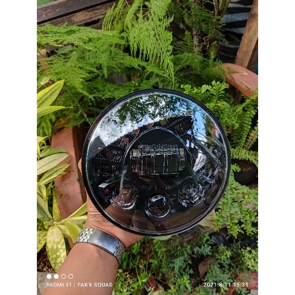 lampu daymaker 19led 7inch headlamp daymaker 19led 7inch pnp batok ninja mp vixion lama w175