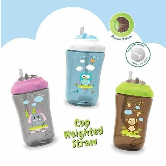 Baby Safe Botol Minum Sedotan Bayi Atau Anak/Training Cup With Straw/Cangkir Minum Sedotan Bayi