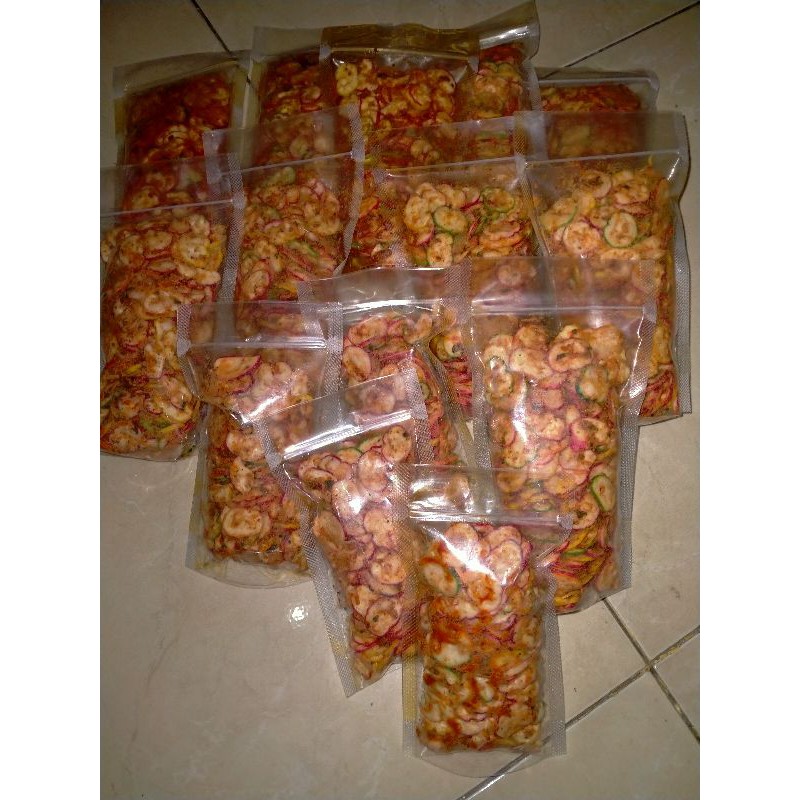 

krupuk seblak daun jeruk