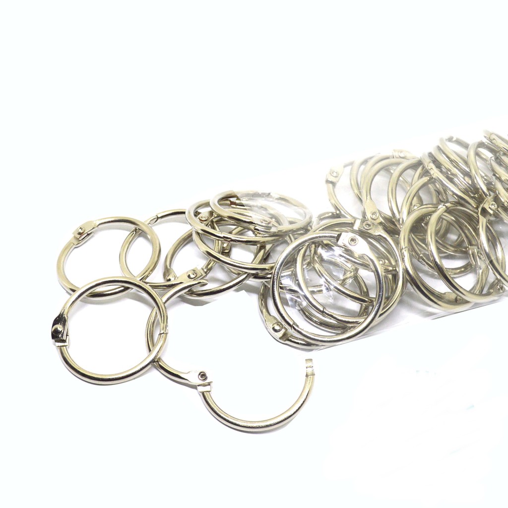 

1 Lusin Ring Buka-Tutup Scarpbook Binder 3.5 cm warna Nikel