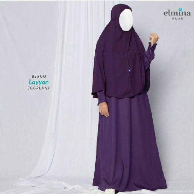Bergo Layyan Bergo Instan Tali by Elmina Hijab-Eggplant