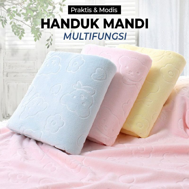 KD1 Handuk Mandi Dewasa Polos Embos