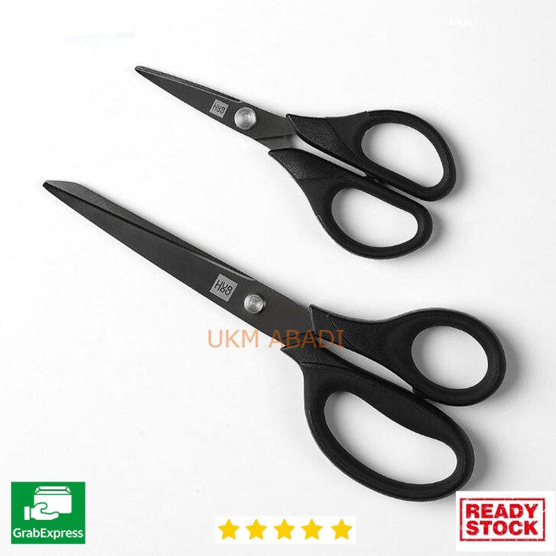 Gunting Titanium Plated Scissors Set 2 Buah Kuat Tahan Lama HU0030