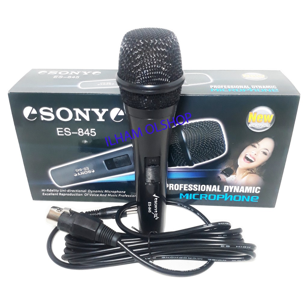 Microphone Sony ES 845 Mik/Mikrofon/Mic Kabel