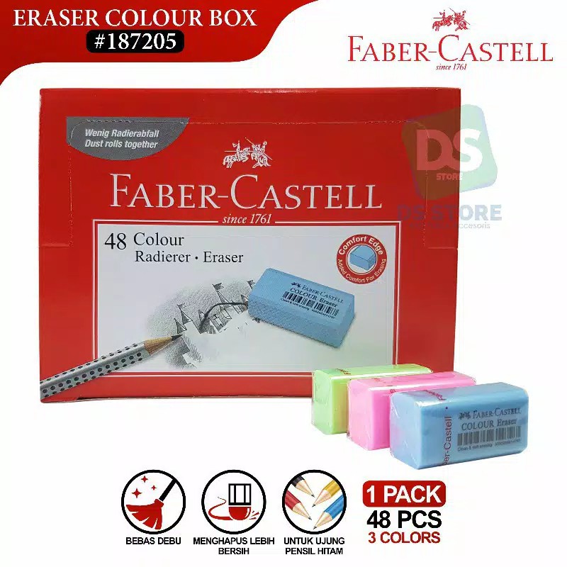 

Colour Eraser Dustfree Faber Castell / Penghapus warna Faber Multifungsi Bebas Debu