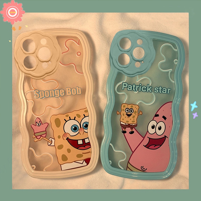 Soft Case Motif Kartun SpongeBob Patrick Star Untuk iPhone 11 7plus 6 6s 7 8 Plus XR 13 12 Pro MAX X XS MAX SE 2020