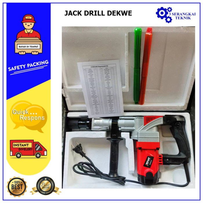 Mesin Bobok Bor Tembok DK0835 JACK DRILL DEKWE