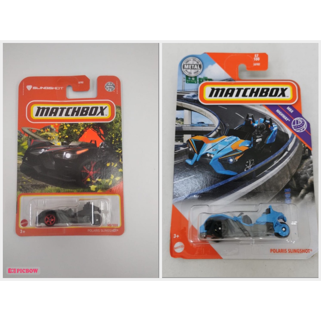 POLARIS SLINGSHOT Biru Hitam | Diecast Matchbox Lot Y 2021 Terbaru MBX Match Box Termurah Murah Mobil Mainan Anak Original Mattel Baru