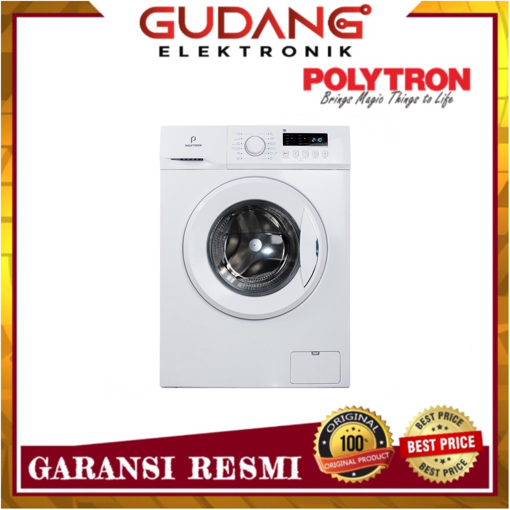 MESIN CUCI FRONT LOADING POLYTRON PFL 8051 FRONTLOAD POLYTRON PFL8051
