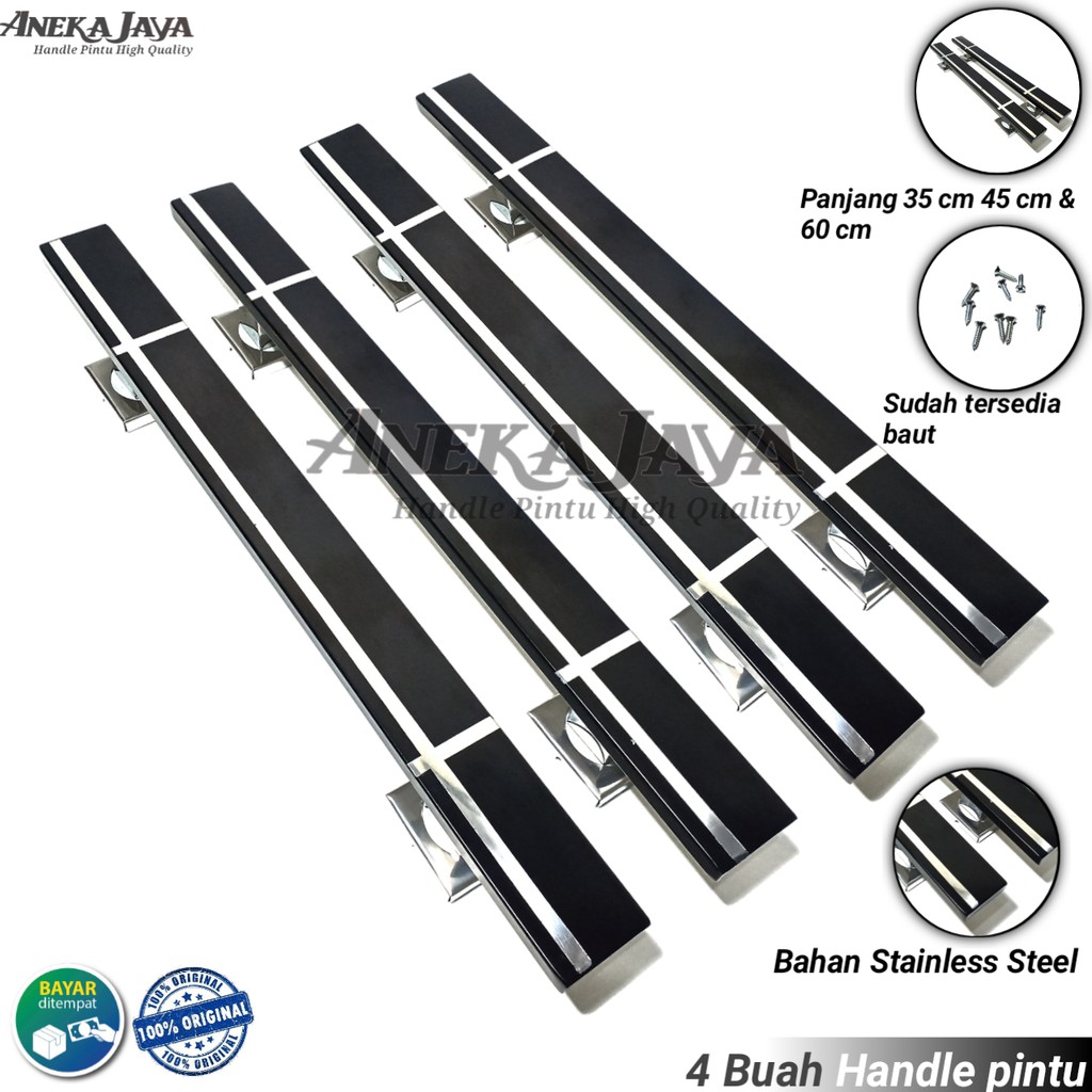 4 Buah handle pintu rumah panjang 35 cm 45 cm 60 cm / Gagang pintu rumah / Tarikan pintu murah