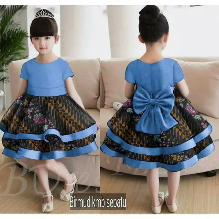Dress Batik Kombinasi Anak Kualitas Premium